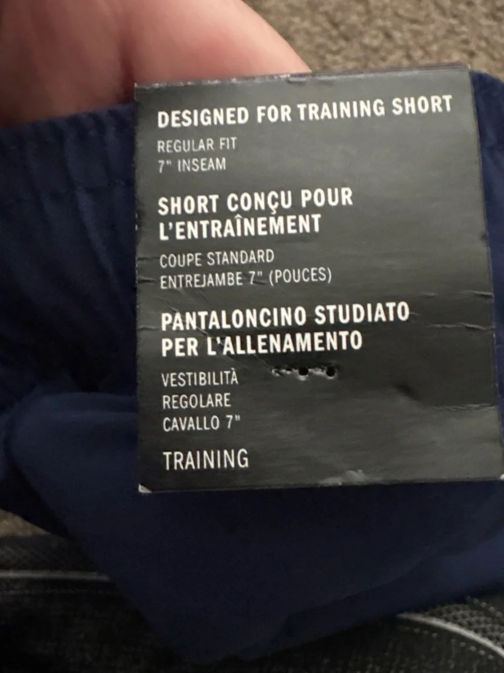 adidas Men’s Navy Performance Running Shorts